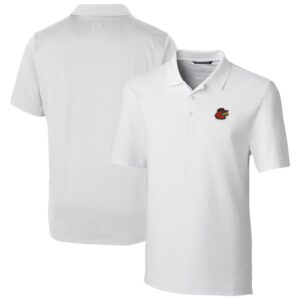 Men's Cutter & Buck  White Rochester Red Wings Big & Tall DryTec Forge Stretch Polo