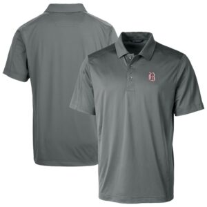 Men's Cutter & Buck Gray Birmingham Barons Big & Tall Prospect Textured Stretch Polo