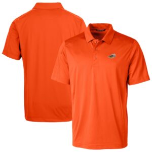 Men's Cutter & Buck Orange Akron RubberDucks Big & Tall Prospect Textured Stretch Polo