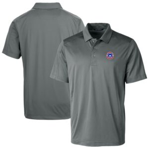 Men's Cutter & Buck Gray South Bend Cubs Big & Tall Prospect Textured Stretch Polo