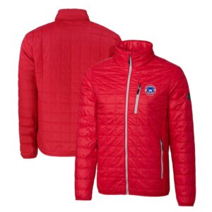 Men's Cutter & Buck Red South Bend Cubs Rainier PrimaLoft Big & Tall Eco Insulated Full-Zip Puffer Jacket