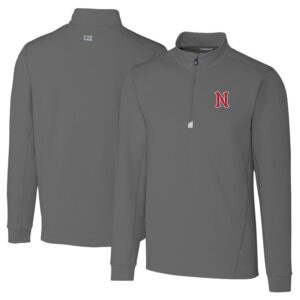 Men's Cutter & Buck  Gray Nashville Sounds Big & Tall Traverse Stretch Quarter-Zip Top