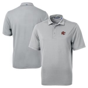 Men's Cutter & Buck Gray Sacramento River Cats Big & Tall Virtue Eco Pique Recycled Polo