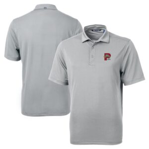 Men's Cutter & Buck Gray Portland Sea Dogs Big & Tall Virtue Eco Pique Recycled Polo