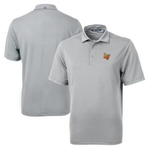 Men's Cutter & Buck Gray Las Vegas 51s Big & Tall Virtue Eco Pique Recycled Polo