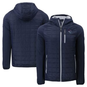 Men's Cutter & Buck  Navy Binghamton Rumble Ponies Rainier Primaloft Eco Full-Zip Hybrid Jacket