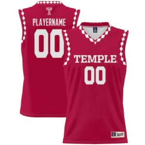 Youth GameDay Greats  Red Temple Owls NIL Pick-A-Player Lightweight Women's Basketball Jersey