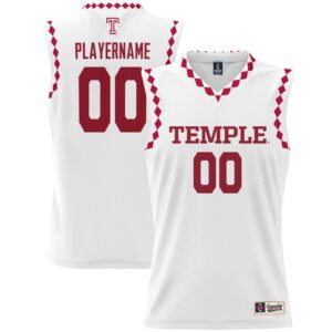Youth GameDay Greats  White Temple Owls NIL Pick-A-Player Lightweight Women's Basketball Jersey