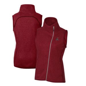 Women's Cutter & Buck  Heather Red Arizona Diamondbacks