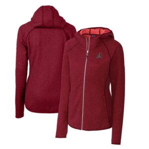 Women's Cutter & Buck  Heather Red Arizona Diamondbacks