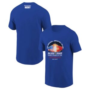 Unisex Contenders Clothing Royal Rocky Worlds Will Collide T-Shirt