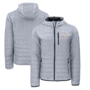 Men's Cutter & Buck  Gray Houston Astros City Connect Rainier Primaloft Eco Full-Zip Hooded Jacket