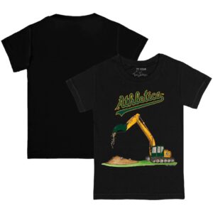 Infant Tiny Turnip Black Athletics Excavator T-Shirt