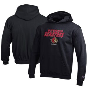Youth Champion  Black Ottawa Senators Eco Powerblend Pullover Hoodie