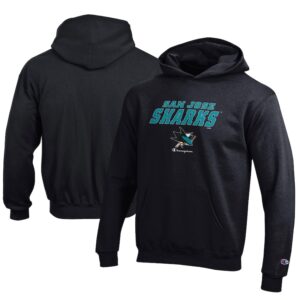 Youth Champion  Black San Jose Sharks Eco Powerblend Pullover Hoodie