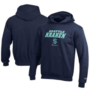 Youth Champion  Deep Sea Blue Seattle Kraken Eco Powerblend Pullover Hoodie