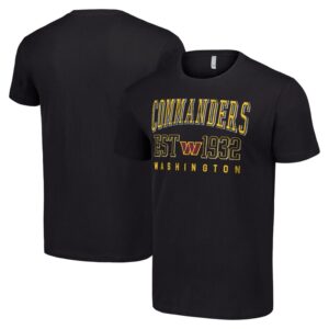 Men's Starter Black Washington Commanders Throwback Logo T-Shirt