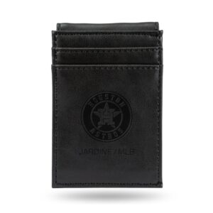 Black Houston Astros Front Pocket Wallet