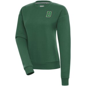 Women's Antigua  Hunter Green Dartmouth Big Green Victory Pullover Sweatshirt