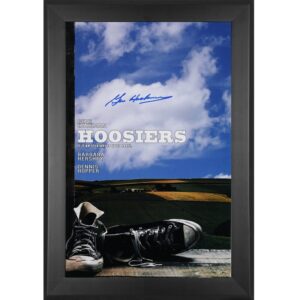 Gene Hackman Hoosiers Autographed Framed 10" x 16" Movie Poster
