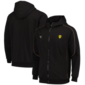 Scuderia Ferrari Race Hooded Sweat Jacket by Puma - Black