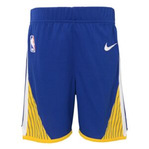 Preschool Nike Royal Golden State Warriors Icon Replica Shorts