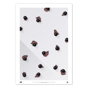 Columbus Blue Jackets 14" x 20" Minimalist Nationwide Arena Limited Edition Fine Art Print