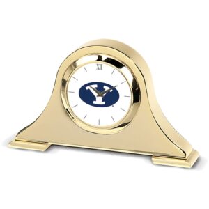 Gold BYU Cougars Napoleon Desk Clock