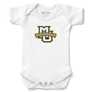 Newborn & Infant Chad & Jake White Marquette Golden Eagles Logo Bodysuit