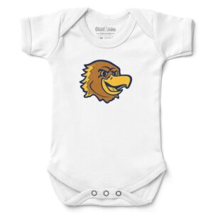 Newborn & Infant Chad & Jake White Marquette Golden Eagles Mascot Logo Bodysuit