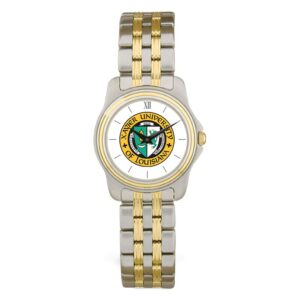Women's Silver/Gold Xavier University of Louisiana Gold Rush Two-Tone Wristwatch