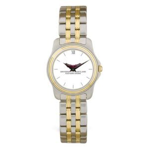 Women's Silver/Gold Maryland Eastern Shore Hawks Two-Tone Wristwatch