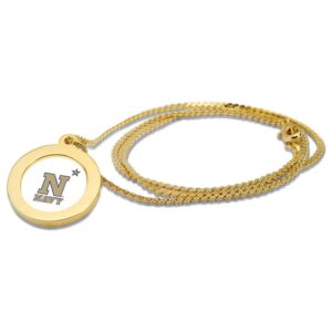 Gold Navy Midshipmen Pendant Necklace