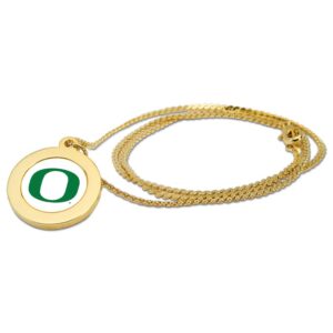 Gold Oregon Ducks Pendant Necklace