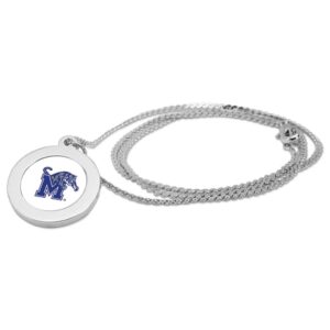 Silver Memphis Tigers Pendant Necklace
