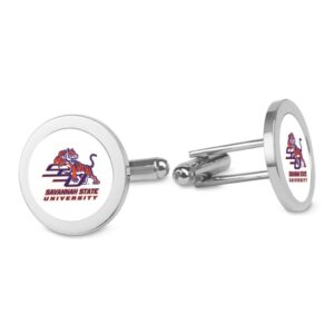 Silver Savannah State Tigers Cufflinks