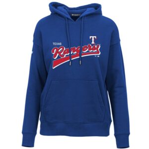 Women's Levelwear  Royal Texas Rangers  Adorn Retro Rafter Pullover Hoodie