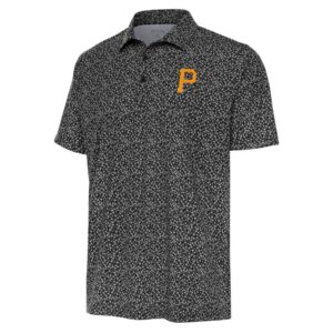 Men's Antigua Black Pittsburgh Pirates Terrace Polo