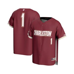 Youth GameDay Greats  Maroon #1 Charleston Cougars Lightweight Baseball Fashion Jersey