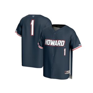 Youth GameDay Greats  Navy #1 Howard Bison Lightweight Baseball Fashion Jersey