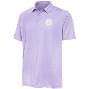 Men's Antigua  Lavender Boston Bruins White Logo Par 3 Polo