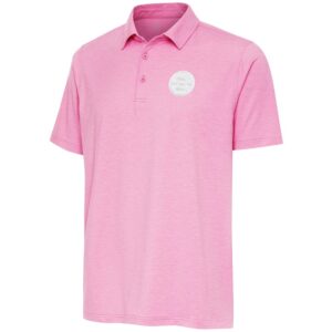 Men's Antigua  Pink Boston Bruins White Logo Par 3 Polo
