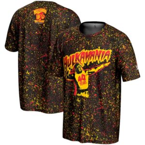 Youth ProSphere  Black Hulk Hogan 40 Years Hulkamania T-Shirt