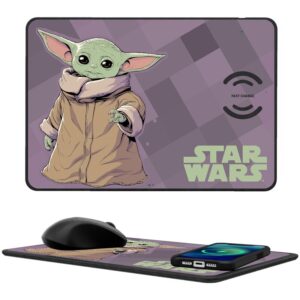 Keyscaper Grogu The Mandalorian Color Block Wireless Charger and Mouse Pad