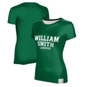 Women's ProSphere  Green Hobart & William Smith Colleges Lacrosse T-Shirt
