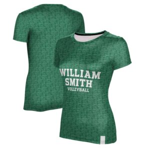 Women's ProSphere  Green Hobart & William Smith Colleges Volleyball T-Shirt
