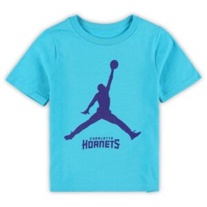Toddler Jordan Brand Teal Charlotte Hornets Essential Jumpman T-Shirt