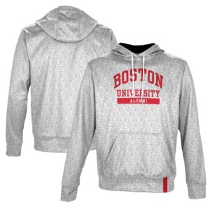 Men's ProSphere White Boston University Alumni Pullover Hoodie