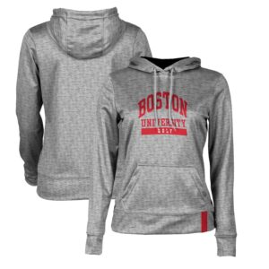 Women's ProSphere Gray Boston University Golf Pullover Hoodie