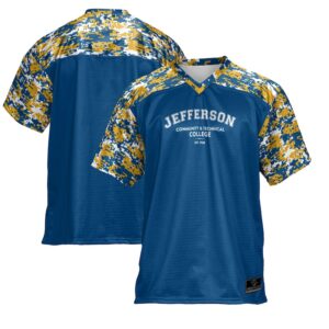 Men's ProSphere  Blue Jefferson Community and Technical College Football Jersey